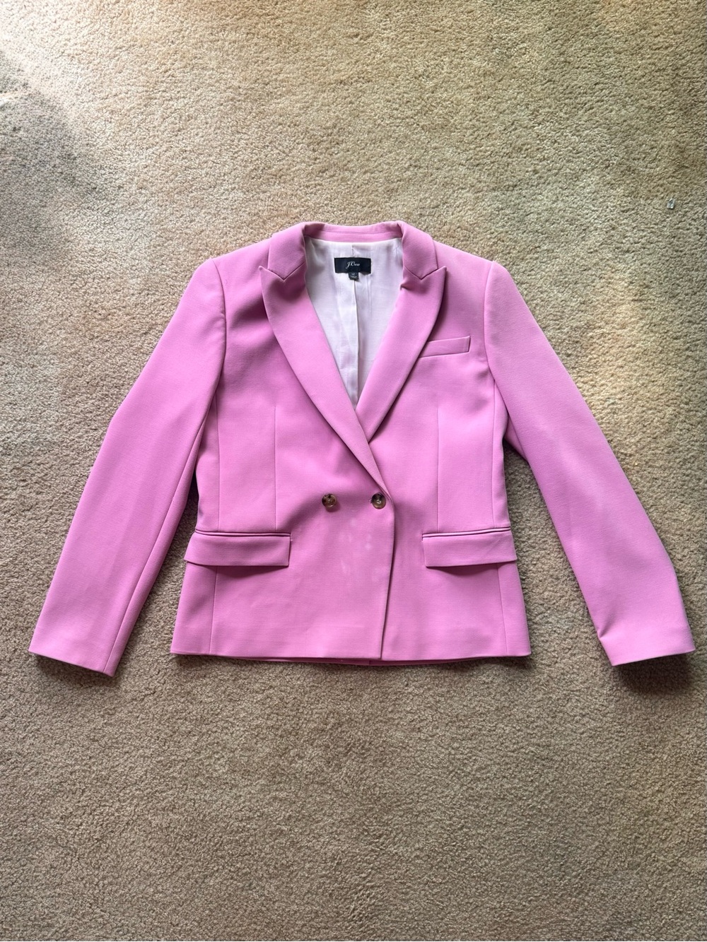 J.Crew Dover Double Breasted Blazer Pink 12